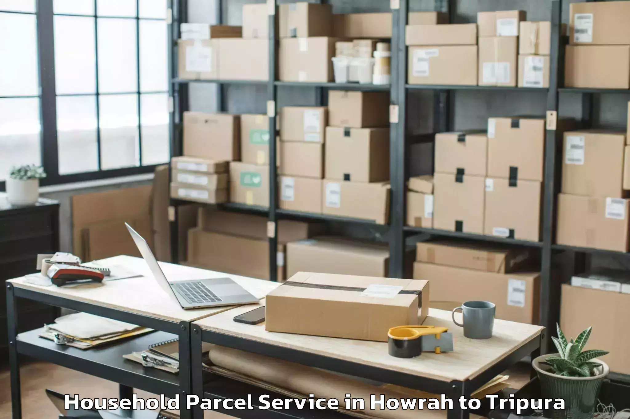 Top Howrah to Panisagar Household Parcel Available